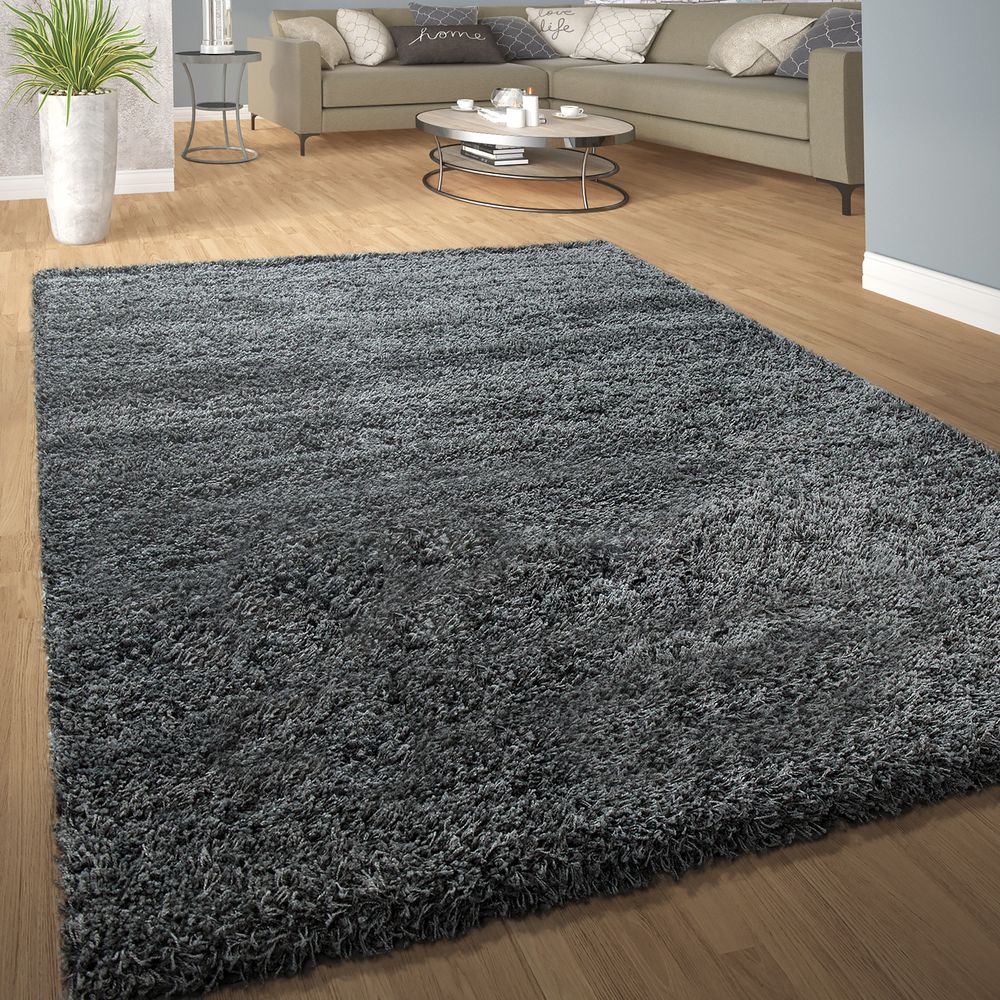 Shaggy Hochflor Teppich Carpet Wohnzimmer Hochflor Fußboden Farbstoff binden